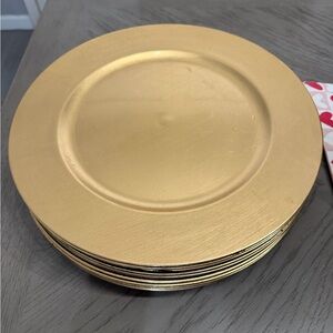 Gold Charger Plates Set